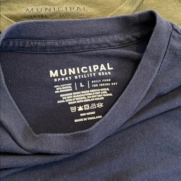 Municipal cotton/modal performance tees- Mens Large (x6) - Picture 3 of 9